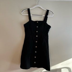 Overall dress in black - super cute!